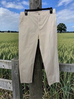 J. Crew Straight Leg Pants in Light Beige/Cream 27”Inseam